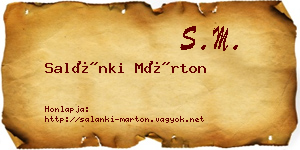 Salánki Márton névjegykártya